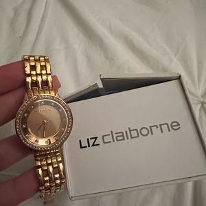 Liz Claiborne Gold women’s watch